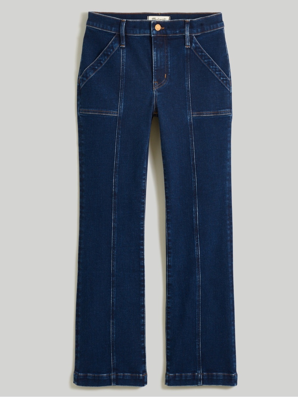 Madewell Kick Out Crop Jeans Seam Edition in Luana Wash Size 29
